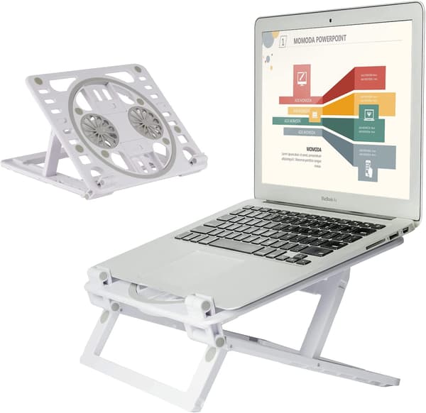 Laptop-kylskena med extern fläkt (vit) vit