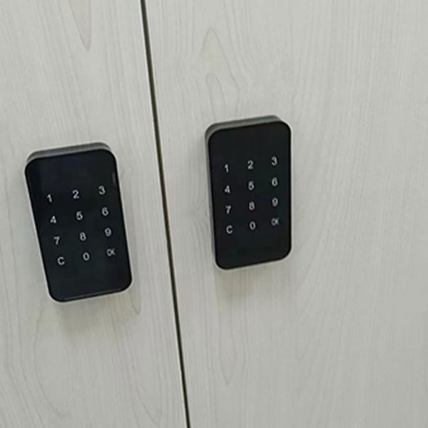 Elektroniskt skåpslås, smart digitalt lösenordslås i zinklegering, pekskärm, elektroniskt lås för garderob, fil, dörr, lådor