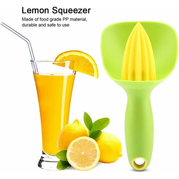 Manuell citronpress, ergonomisk mini citronpress, hushållsapparater, manuell citronpress (grön)