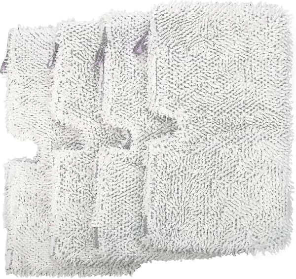 4-pack tvättbara mikrofibermoppdynor rengöringsdynor för Shark Ste（4-pack vit）