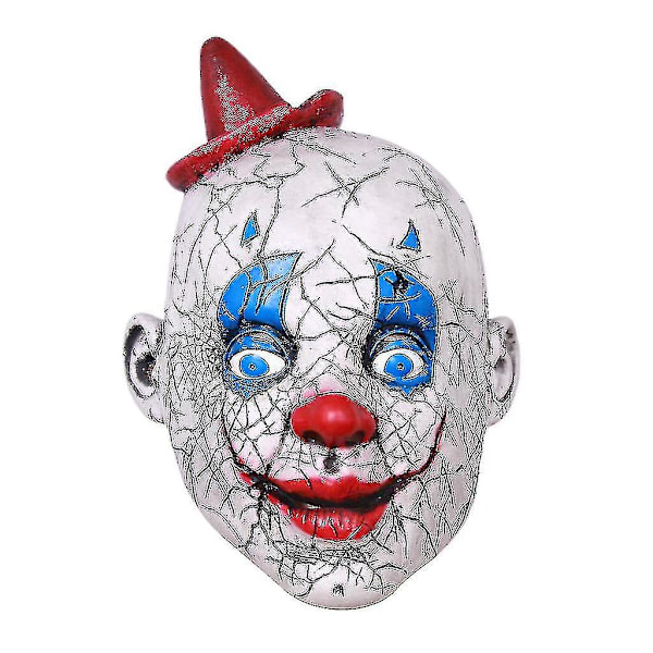 Läskig och kuslig djävulsmask Halloween rolig clownmask för vuxna Halloween kostym Cosplay rekvisita Joker mask