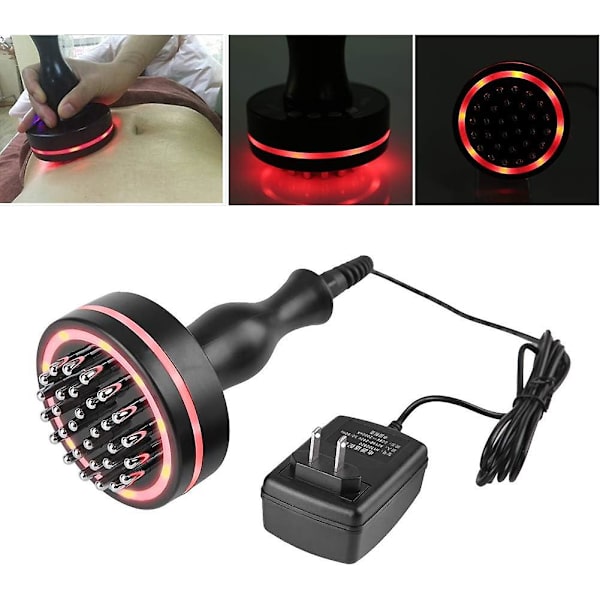 Cellulitmassager Elektrisk Meridianborste Infraröd Mikroelektrisk Värme Hälsoskrapa Enhet Slankning Kroppsborste Skonsam Naturlig Cellulitmassage