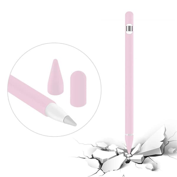 1:a generationens Apple Pencil silikonfodral rosa