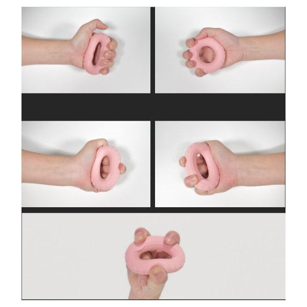Gripenhet finger styrka träning finger rehabilitering gripenhet silikon gripenhet (20 lbs gul