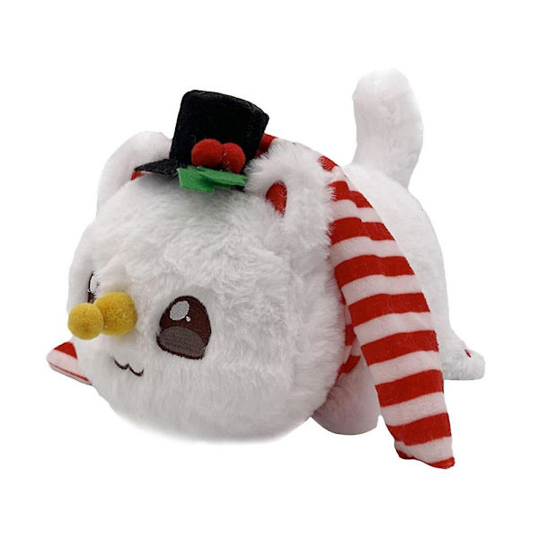 Jul gosedjur plysch docka Söt ängel katt djävulen kudde mjuk gåva för fans Kid Collectible Xmas Décorsnowman katt