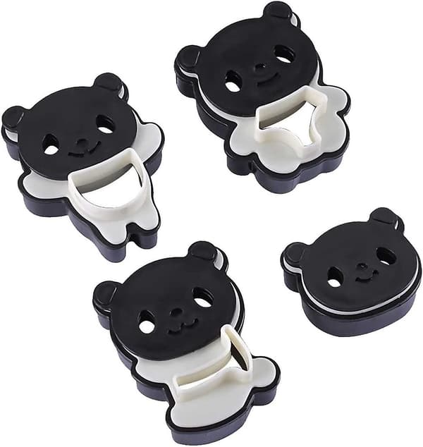 Röd Panda Risbollsform DIY Smörgåsform Kexform Panda Kexform