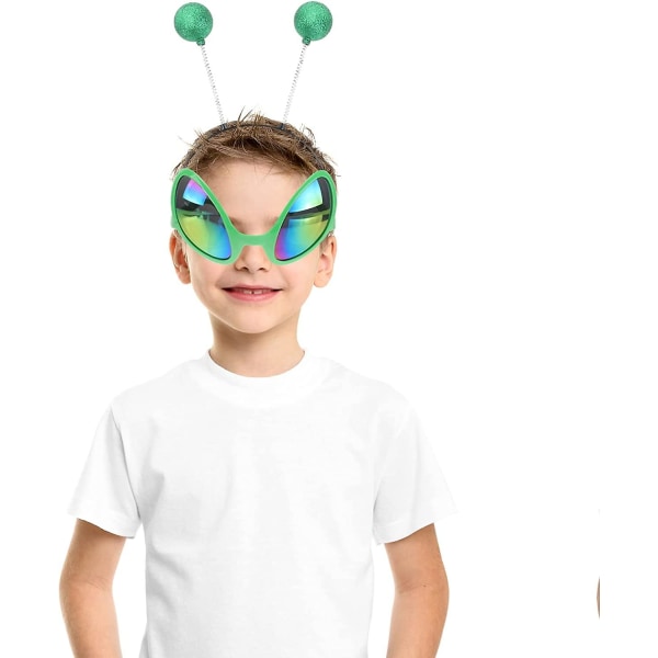 6-pack Alien Eyewear-remmar Alien Head Boppers Mars Antenn Pannband Festglasögon