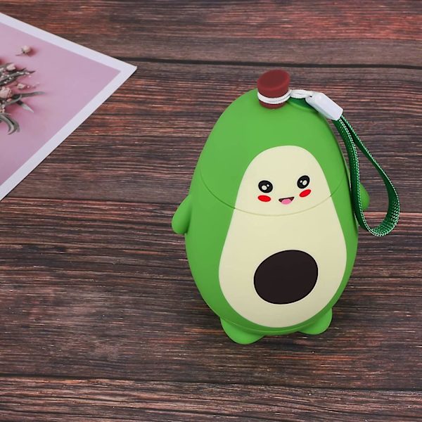 Cartoon Avocado Glas Dubbelväggig Student Enkel Frisk Mori Söt Bärbar Vattenkopp, Resemugg Te Vattenflaska Kaffetermos, Född För Flickor Och Killar