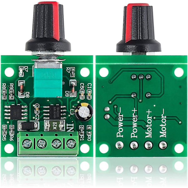 4 st 1,8v 3v 5v 6v 7,2v 12v 2a Pwm-varvtalsregulator, likströmsmotorspänningsregulator, voltregulator LED-dimmer, justerbar kontrollbrytare