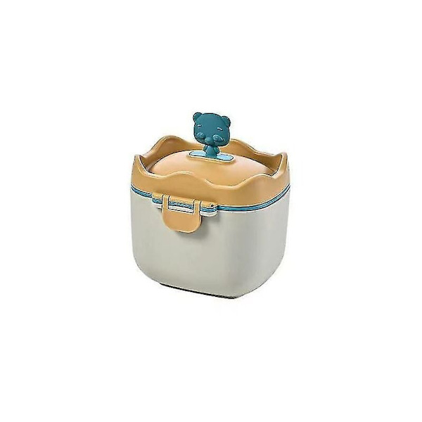 Bærbar babyflaske babymad opbevaringsboks BPA-fri baby tegneserie formel mælkepulverboks mælkepulverboks mælkeflaske