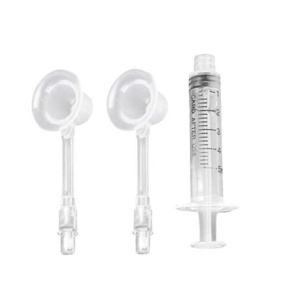 2 st Nippel Aspirator Korrigering Matning Sugning För Platt Invändig Retraktion Nippel Behandling Korrigering Amningshjälp