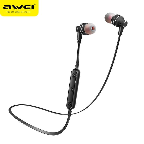 Vattentät Bluetooth Dual Driver Magnetisk Headset Mikrofon 17cmx15cmx5cm Svart