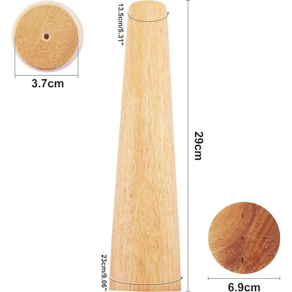 Elite Smykkeverktøy Rundt Trearmbånd Størrelsesmåler Bangle Mandrel Wire Wrapping Tool