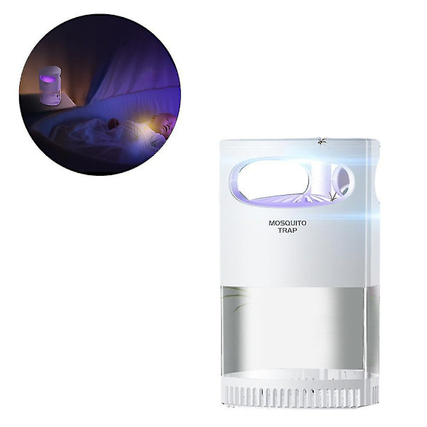 Elektrisk insektsmyggfluga Killer Bug Zapper UV-ljus skadedjursfångare Fällor Lampa（Vit）
