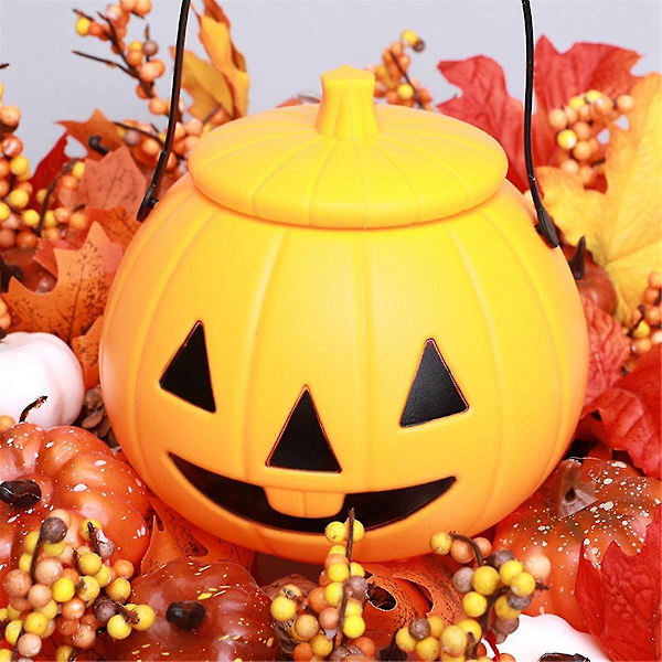 Halloween Pumpa Lykta Barn Bärbar Pumpa Lykta Halloween Bärbar Pumpa Hink Barn