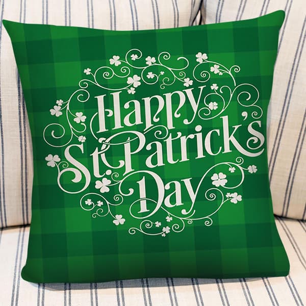 St. Patrick's Day Kuddeöverdrag för Hemmet - 'Survived Family' 