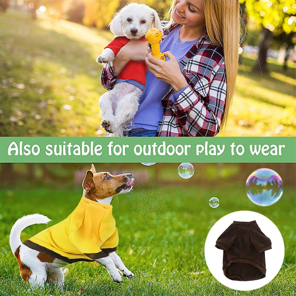 Husdjurskläder Förtjockad hundtröja Pet Two Foot Sweater Dog Shirtl
