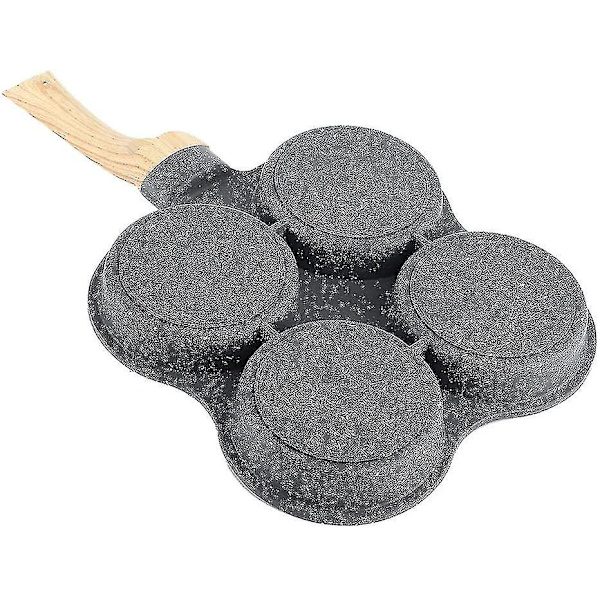 Äggpanna Omelettpanna Stek, 4-håls Omelettpanna Non-stick Stekpannor, Frukostpannkaksmaskin För Induktionskokare Gasspis