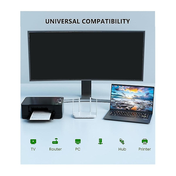 Ethernet-splitter 1 in 2 utgångar Hög hastighet 1000 mbps Rj45-splitteradapter för Cat5/5e/6/7/8-kabelroutrar och mer