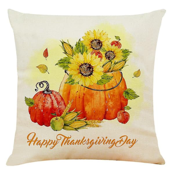 Dekorationskuddeöverdrag Vacker Thanksgiving Kuddfodral Kastkuddfodral