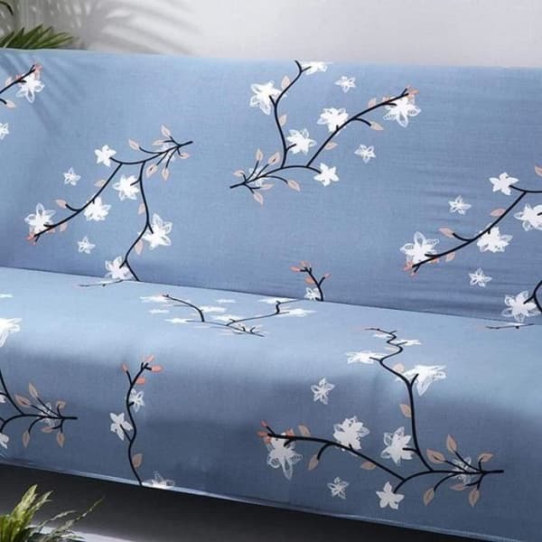 1 st sofföverdrag, halkfritt och vattentätt, polyester-elastan, för bäddsoffa utan armstöd 160-190 cm.