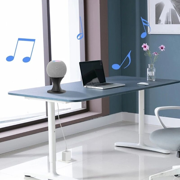 Högtalarstativ Skrivbordsstativ Sittstativ Lämplig för Apple Home Pod Mini Smart Voice Speaker Bas Svart
