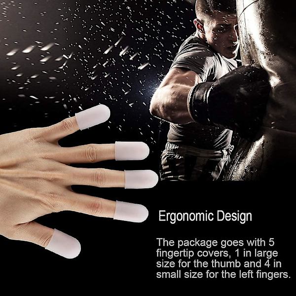 5 st silikonfingerskydd tumskydd Skyddande fingertoppsskydd för bakning