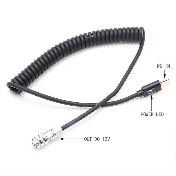 16v Usb-c Pd Power Pipe Kompatibel Med Bmpcc Blackmagic Pocket Cinema Camera