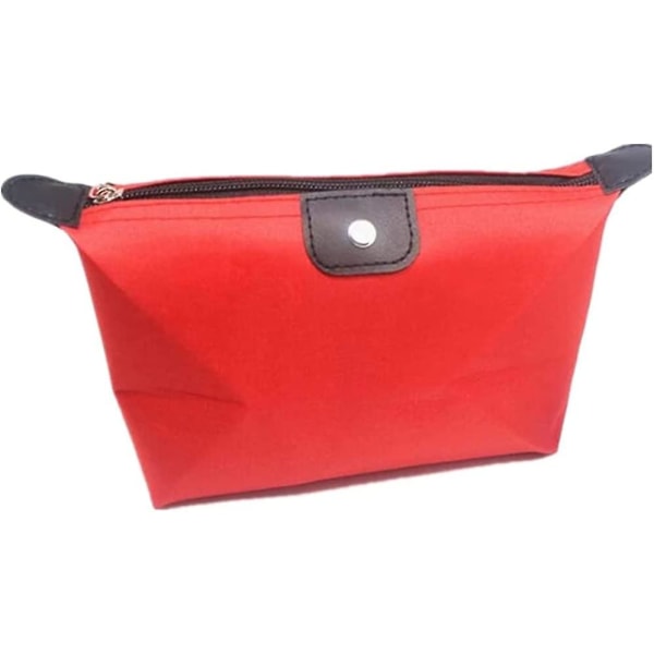 Kosmetisk väska vattentät väska lätt kvinnlig resväska ficka ca 70 mm röd