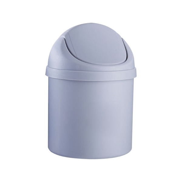 Mini plast skrivbords papperskorg (grå)