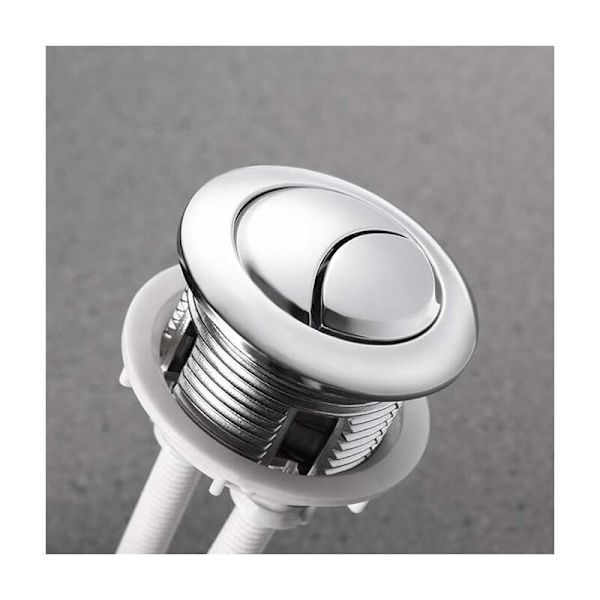 PCS Toalettknapp Dubbelspolningsknapp 38mm Standard Krom Silver Toalett Tankknapp