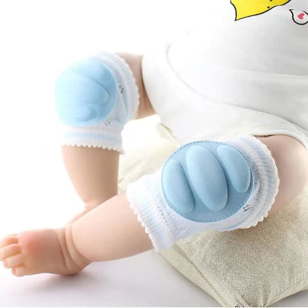 3 par anti-slip knäskydd för baby , justerbara knäskydd för baby (beige+rosa+blå)
