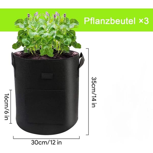 4-pack växtpåsar för blommor, växter, grönsaker (4 färger)