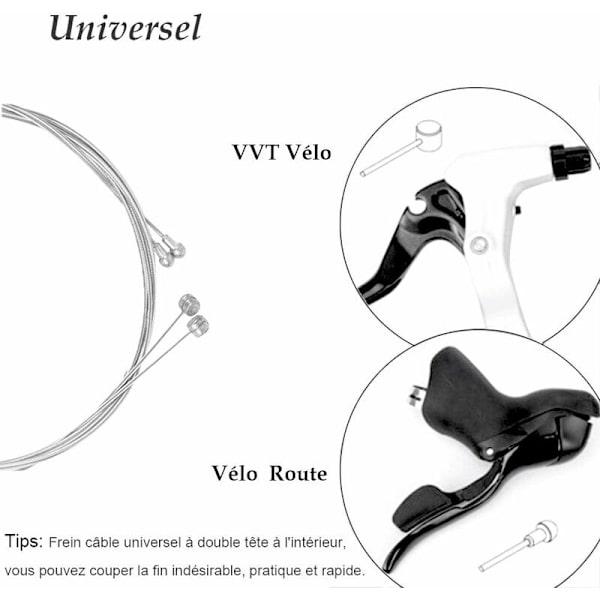 Universal cykelbremsekabel og sæt boks grundlæggende bremsekabel udskiftningssæt til mountainbike almindelig cykel
