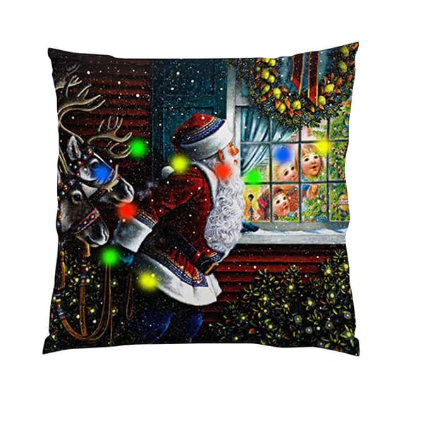 Julbelysning LED Kuddfodral Heminredning Kuddfodral Soffa Blinkande