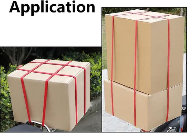 2-pack elastiska snören med krokar, justerbara elastiska remmar, kraftigt bagageelastiskt snöre (1m/3.3ft)
