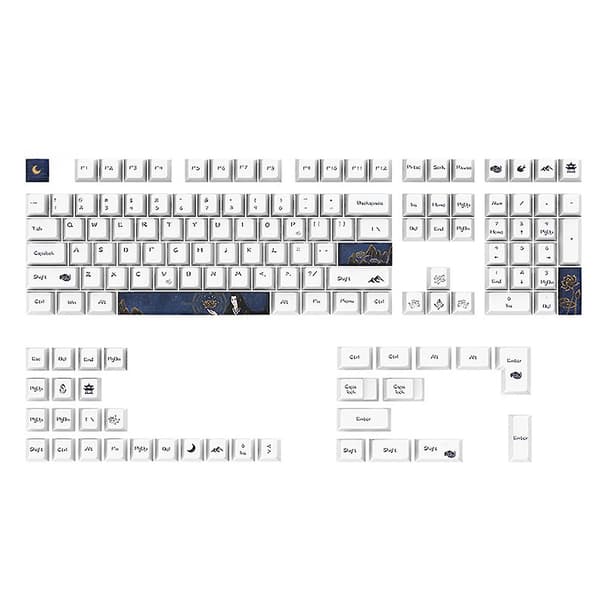 130 Tangenter Keycaps Pbt Cherry Switch Keycap För 61/64/68/87/96/104/108 Layout Diy