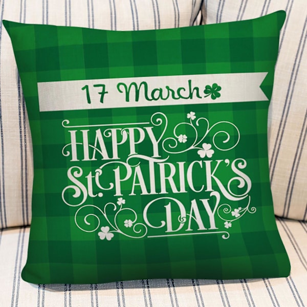 St. Patrick's Day Kuddeöverdrag för Hemmet - 'Survived Family' 