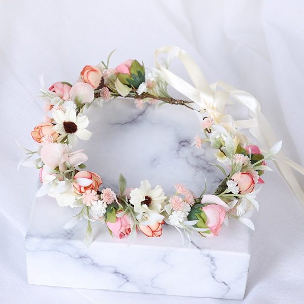 Rosor Brudklänningshårtillbehör, Midsommarafton Rosa