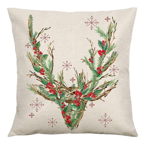 4 st jul kuddfodral i linne 45x45cm