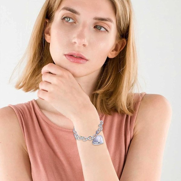 2023 Nye Perle Armbånd For Bestevenn Søster Løfte Matchende Perlearmbånd For Venner Par Nickles For Kvinner (sølv, One Size)