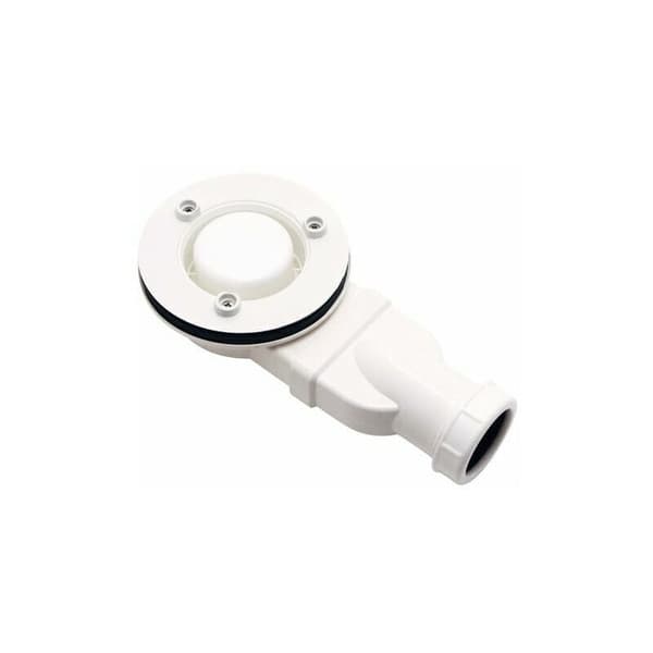 Passar f?r duschkar Extraflat duschkar Mod. Anti-lukt avloppsf?rskruvningar av ABS-plast. vit en f?rpackning