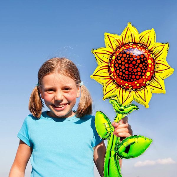 Andra Dekorativa Trädgårdsballonger 10 st Blomballonger Folieballonger Vår Sommar Blomballonger Solros Tusensköna Rosa Ros Röd Ros Tulpan Blommor Ballonger Deko