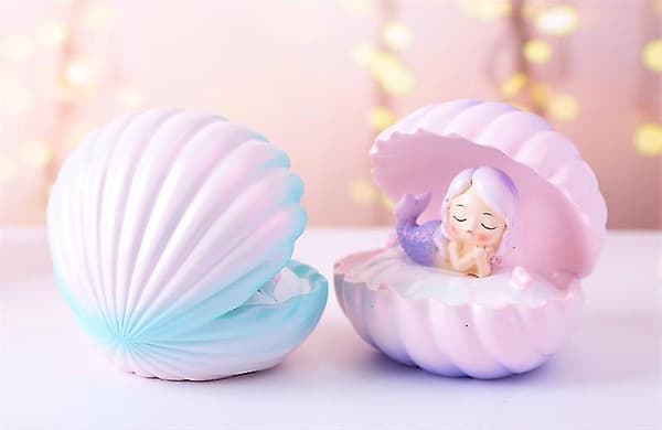 Shell Pearl Night Light Bedside Night Lamp Bedroom Light Clamshell Mist Night Lights Streame