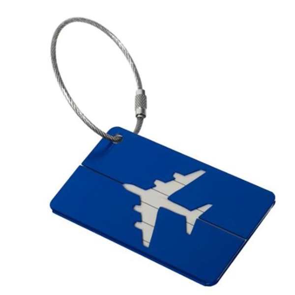 2 resväska rem bagagerem med metall bagage tag set blå justerbart resväska bälte bagage rem resväska rem bagage rem resväska