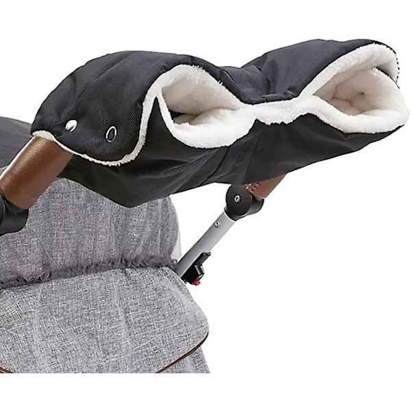 Varm Vagnvante Tjock Polarfleece och Vindtät (Svart)