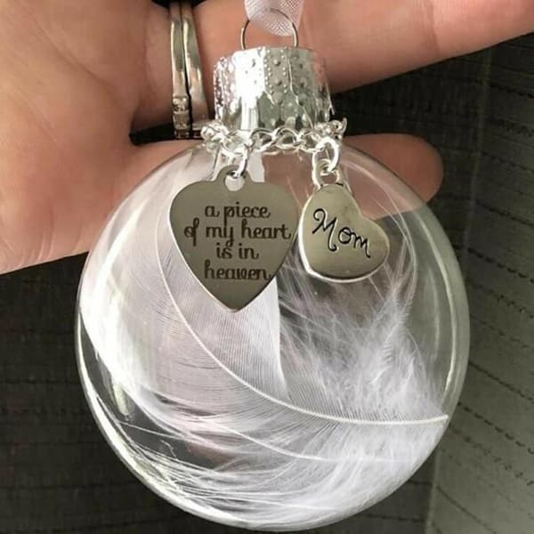 Minneshalsband för mamma i silver
