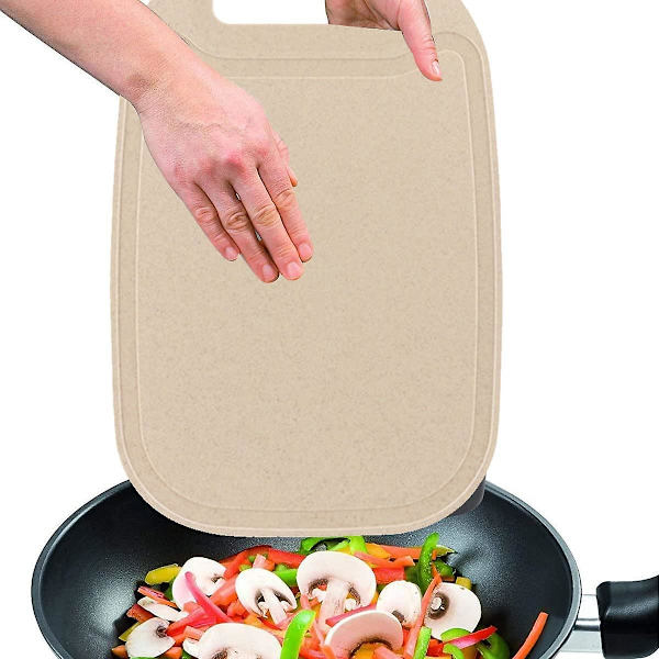 Skärbräda med handtag, plastskärbräda, köksskärbräda, plast liten, blå