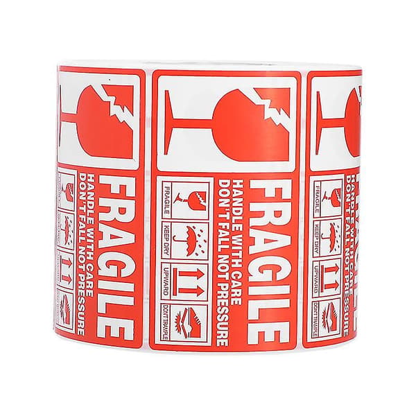 1 rulle Fragile-etiketter