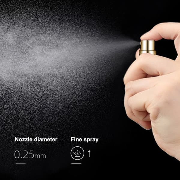 Set med 3 atomizer-flaskor, tomma 10 ml aluminiumflaskor, bärbar resestorlek, för herr- och damparfym.